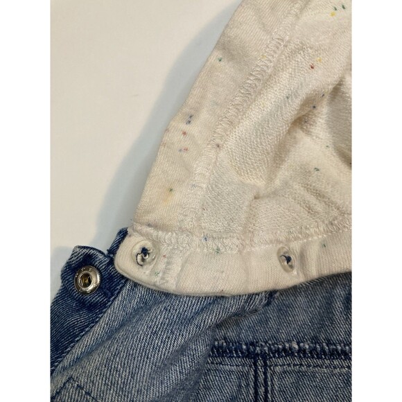 Vintage ZARA BABY GIRL x PINK PANTHER Terry Hood Denim Jacket 9-12m - Picture 10 of 16